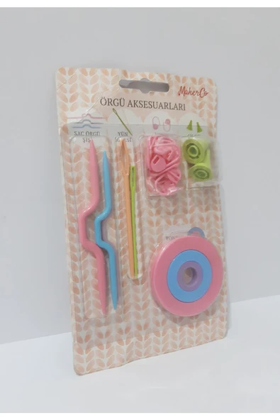 Renkli Çiçekler Örgü Aksesuarları - 4