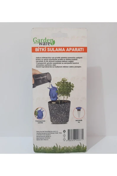 Renkli Çiçekler Bitki Sulama Aparatı - 3
