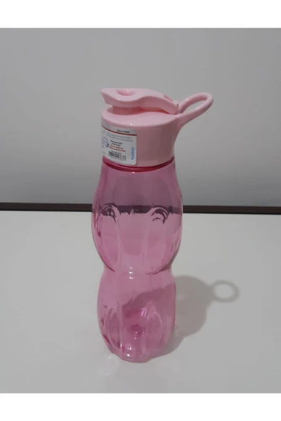 Renkli Çiçekler Plastik Su Şişesi Su Kabı Suluk Matara - 2