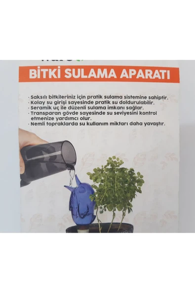 Renkli Çiçekler Bitki Sulama Aparatı - 4