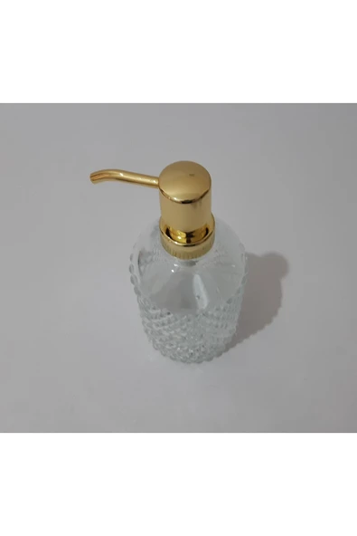 Renkli Çiçekler Sabunluk 450ml Desenli Cam Sıvı Sabunluk - 5