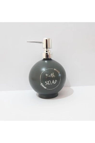 Renkli Çiçekler 550 ML Yuvarlar Renkli Cam Sıvı Sabunluk