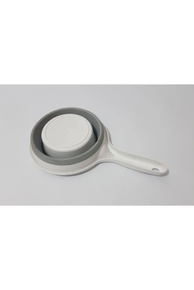 Renkli Çiçekler Katlanabilir Plastik Maşrapa - 2