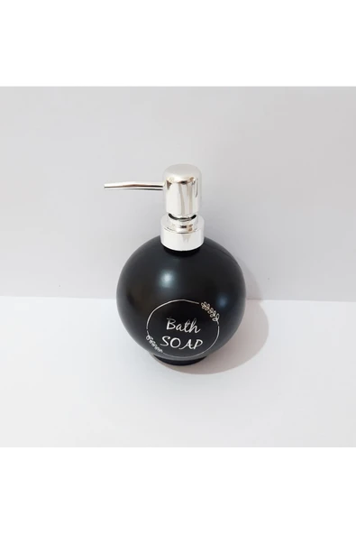 Renkli Çiçekler 550 ML Yuvarlar Renkli Cam Sıvı Sabunluk - 3