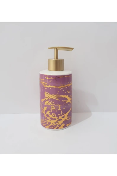 Renkli Çiçekler Porselen Sıvı Sabunluk 350 ml - 6