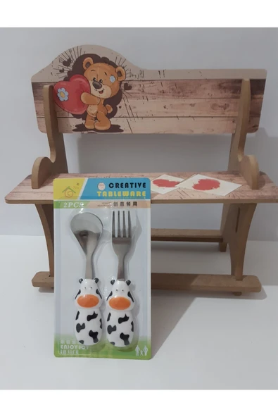 Renkli Çiçekler Bebek Çocuk Için Sevimli Karikatür Çatak Kaşık - 2