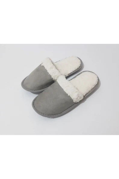 Renkli Çiçekler Kadın Terlik Sezon ev Terliği Gri Renk Terlik Kadın Terliği - 6