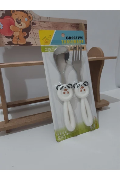 Renkli Çiçekler Bebek Çocuk Için Sevimli Karikatür Çatak Kaşık - 7