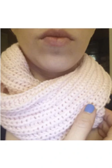 Renkli Çiçekler Yeni Örme Daire Yün Eşarp Şal Kadınlar Moda Sonbahar Kış Aksesuarları Yüksek Kalite - 2