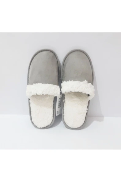 Renkli Çiçekler Kadın Terlik Sezon ev Terliği Gri Renk Terlik Kadın Terliği - 2