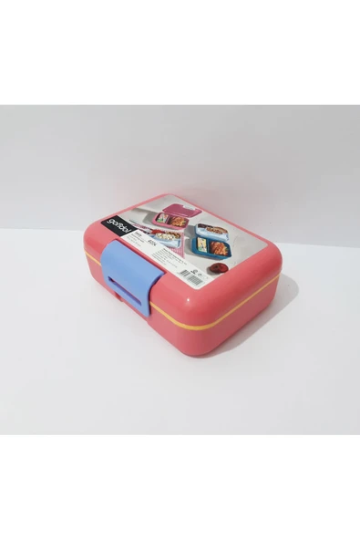 Renkli Çiçekler Beslenme Kabı 19x14x7 CM Okul İçin Bölmeli Beslenme Kutusu - 2