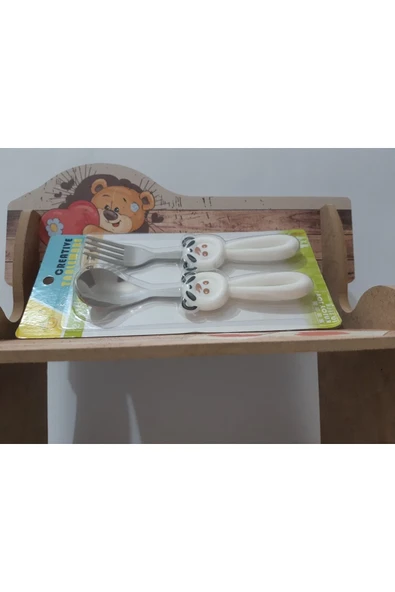 Renkli Çiçekler Bebek Çocuk Için Sevimli Karikatür Çatak Kaşık - 4