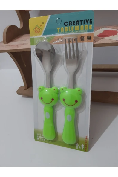 Renkli Çiçekler Bebek Çocuk Için Sevimli Karikatür Çatak Kaşık - 4