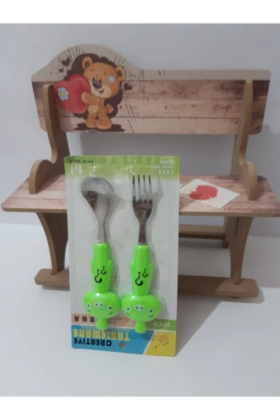 Renkli Çiçekler Bebek Çocuk Için Sevimli Karikatür Çatak Kaşık - 2