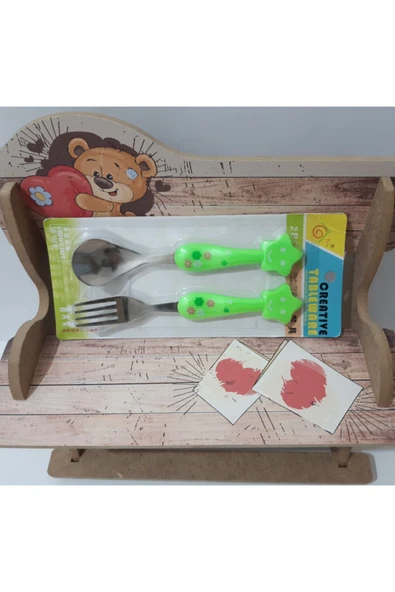 Renkli Çiçekler Bebek Çocuk Için Sevimli Karikatür Çatak Kaşık - 4