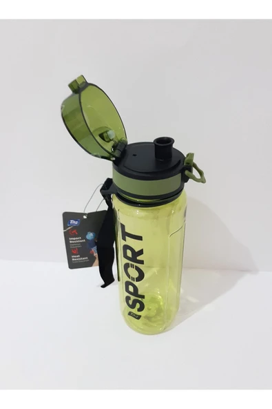 Renkli Çiçekler Suluk 500 ml Şeffaf Su Matarası Sporcu Matara - 3