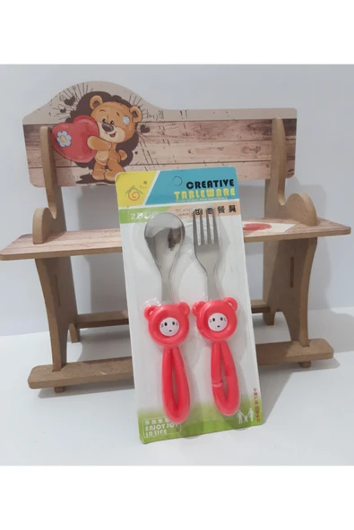 Renkli Çiçekler Bebek Çocuk Için Sevimli Karikatür Çatak Kaşık - 2