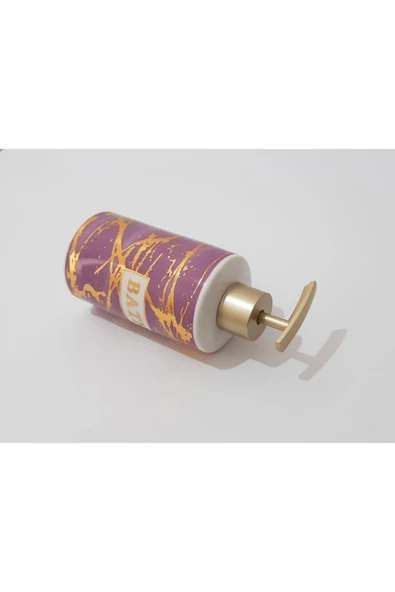 Renkli Çiçekler Porselen Sıvı Sabunluk 350 ml - 7