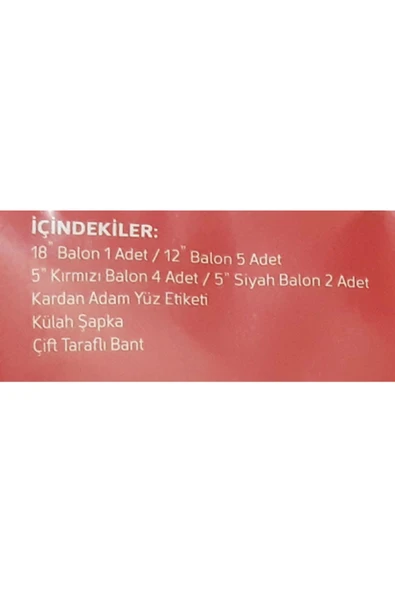 Renkli Çiçekler Balon Kardan Adam Balonu Balon Set - 6