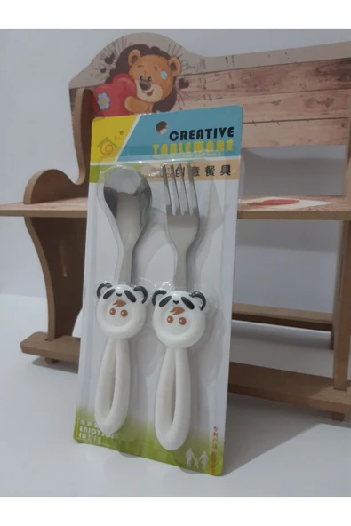 Renkli Çiçekler Bebek Çocuk Için Sevimli Karikatür Çatak Kaşık