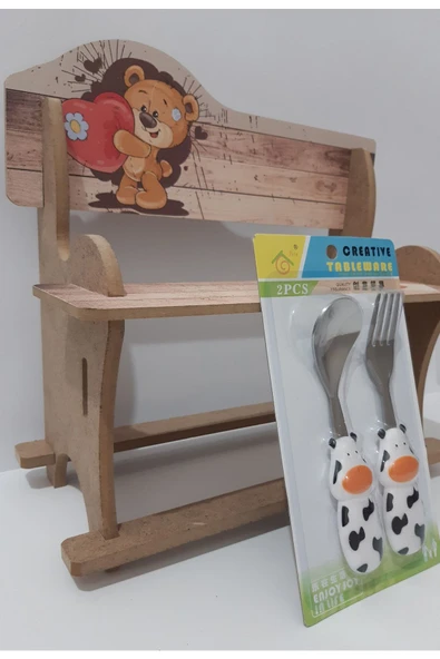 Renkli Çiçekler Bebek Çocuk Için Sevimli Karikatür Çatak Kaşık - 3