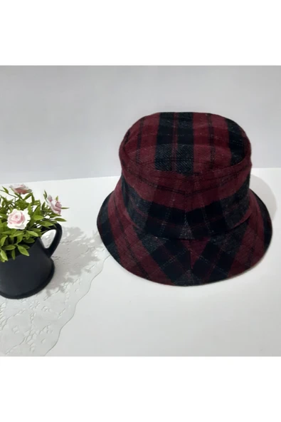 Renkli Çiçekler Şapka Keçe Kova Şapka - 6