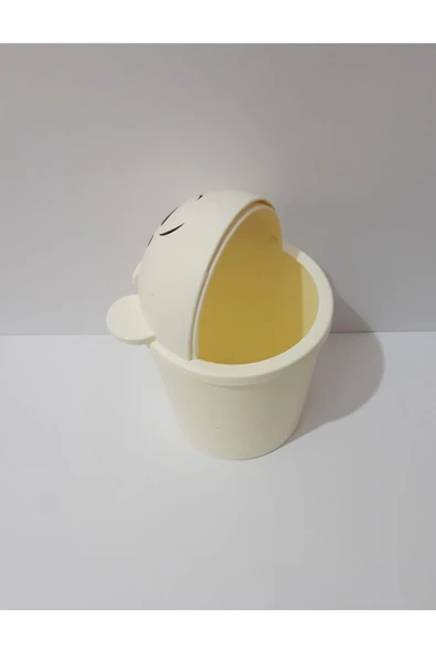 Renkli Çiçekler Kopya - Çocuk Odası Mini Masaüstü Çöp Kovası - 7