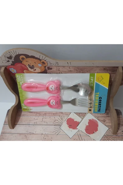 Renkli Çiçekler Bebek Çocuk Için Sevimli Karikatür Çatak Kaşık - 3