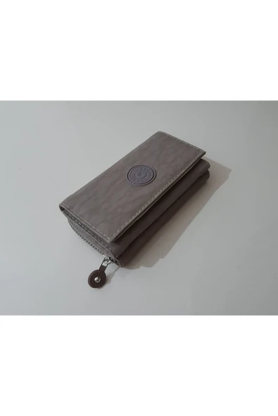 Renkli Çiçekler Kadın Cüzdan Kullanışlı Krem Renk Kadın Cüzdanı 17x10x4 Cm