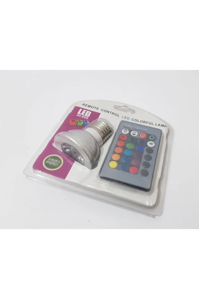 Renkli Çiçekler Uzaktan Kumandalı LED Renkli Lamba - 3