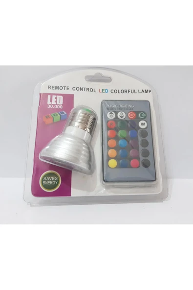 Renkli Çiçekler Uzaktan Kumandalı LED Renkli Lamba - 2