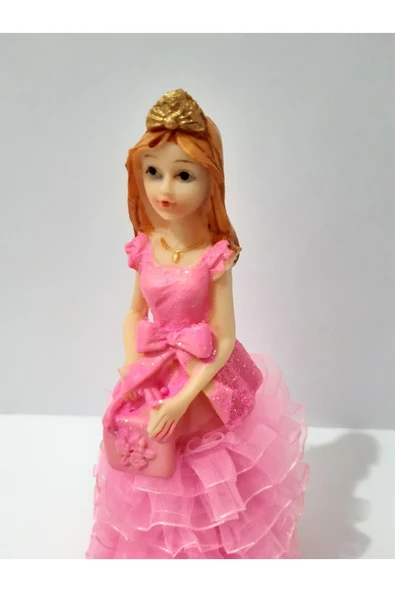 Renkli Çiçekler Biblo 18 Cm Polyester Gelin Biblo - 2