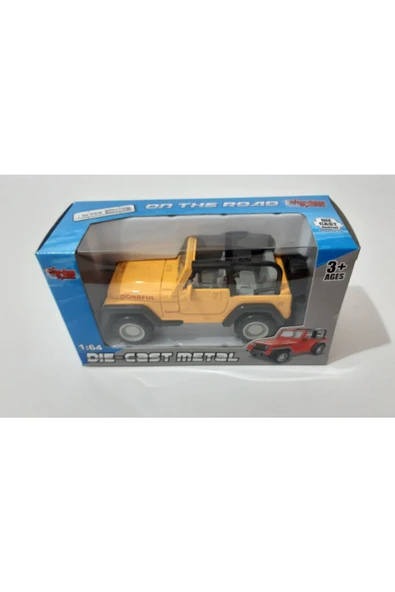 Renkli Çiçekler Oyuncak Araba Metal Jeep - 3