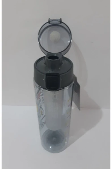 Renkli Çiçekler Su Matarası 800 ml Hazneli Matara Su Şişesi Suluk - 3