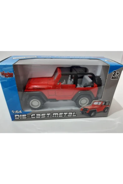 Renkli Çiçekler Oyuncak Araba Metal Jeep - 7