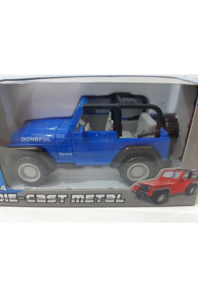 Renkli Çiçekler Oyuncak Araba Metal Jeep - 2