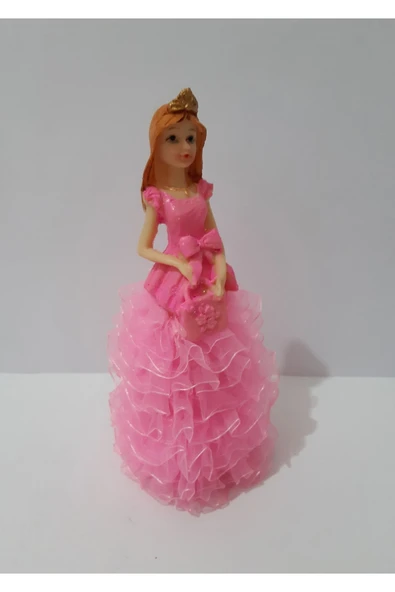 Renkli Çiçekler Biblo 18 Cm Polyester Gelin Biblo - 7