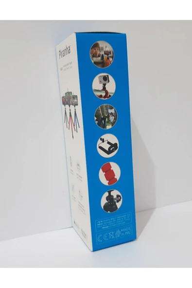Renkli Çiçekler Tripod Ahtapot Telefon Tutucu - 5