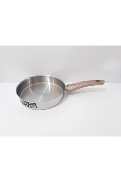Renkli Çiçekler 20 CM Çelik Tava Yemek Isıtma ve Sos Tavası - 7