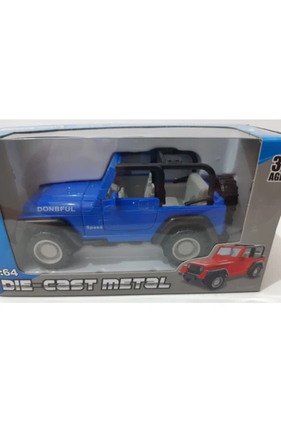 Renkli Çiçekler Oyuncak Araba Metal Jeep - 6