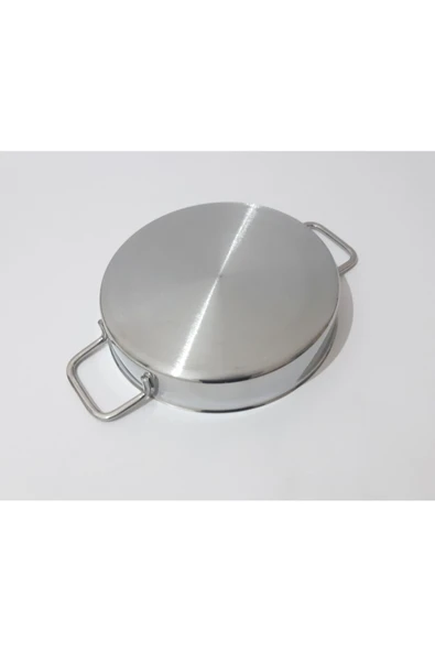 Renkli Çiçekler 20 cm Kulplu Çelik Sahan Yemek Isıtma Yemek Saklama Sahanı - 4