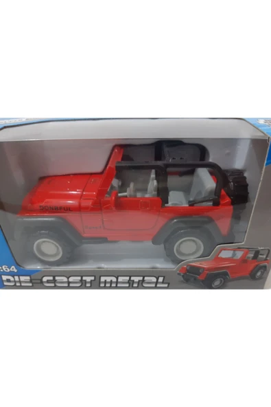 Renkli Çiçekler Oyuncak Araba Metal Jeep - 2