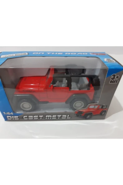 Renkli Çiçekler Oyuncak Araba Metal Jeep - 4
