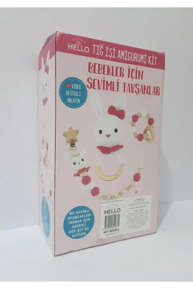 Renkli Çiçekler Bebekler Için Sevimli Tavşanlar 3 Oyuncak Bir Arada - 5