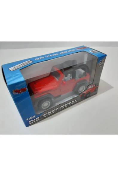 Renkli Çiçekler Oyuncak Araba Metal Jeep - 5