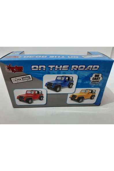 Renkli Çiçekler Oyuncak Araba Metal Jeep - 4