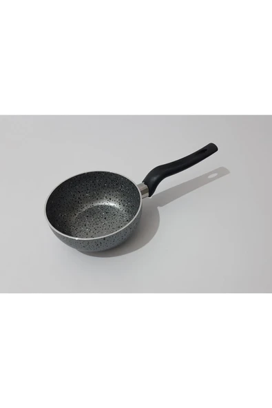 Renkli Çiçekler 12 Cm Derin Çorba Süt Yemek Isıtma Ve Sos Tavası Granit Mini Tava Ev Ofis Için - 2