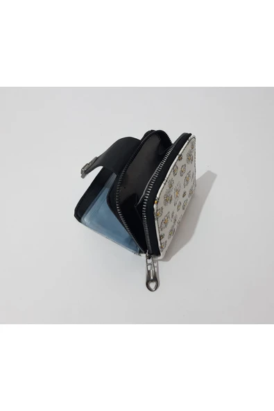 Renkli Çiçekler Cüzdan Papatya Desenli Mini Cüzdan Kadın Cüzdanı 11x9 - 5