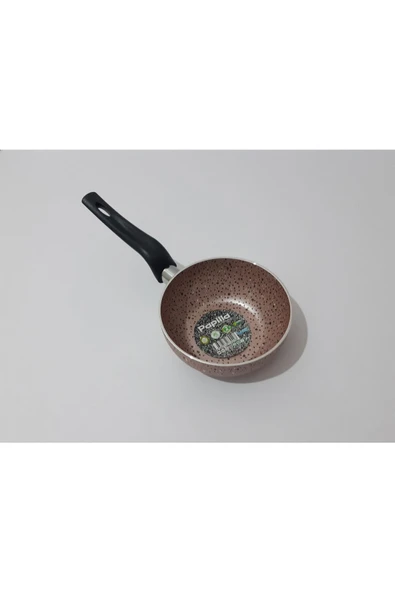 Renkli Çiçekler 12 Cm Derin Çorba Süt Yemek Isıtma Ve Sos Tavası Granit Mini Tava Ev Ofis Için - 6