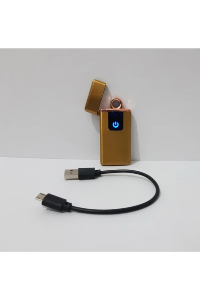Renkli Çiçekler Usb Şarjlı Elektronik Çakmak Dokunmatik Ekran Sigara Çakmağı - 4